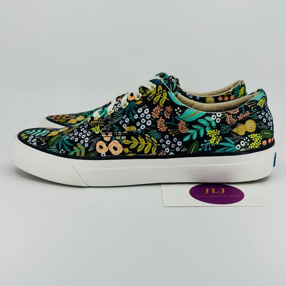Keds x Rifle Paper Co. Women's Anchor Lourdes Floral Sneakers WF58356 Size 7 - Picture 5 of 11